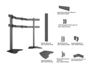 Multibrackets MBFSC6U M Pro 1.8m 6-Screens Floor Stand For 15"-32" Screens | 7340234810178 Floor Stand Multibrackets