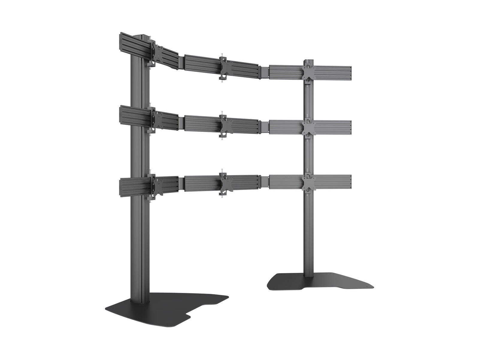 Multibrackets MBFSC9U M Pro 1.8m 9-Screens Floor Stand For 15"-32" Screens | 7340234810185 Floor Stand Multibrackets