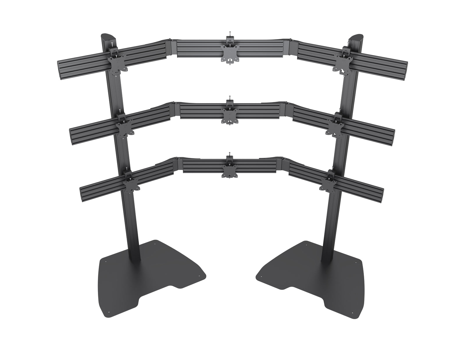 Multibrackets MBFSC9U M Pro 1.8m 9-Screens Floor Stand For 15"-32" Screens | 7340234810185 Floor Stand Multibrackets