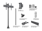 Multibrackets MBFW1U M Pro 1.5m Floor to Wall Mount For 40"-75" Screens | 7340234811519