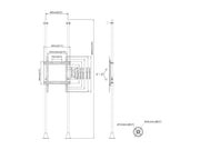 Multibrackets MBFW2P1UPHD M Pro 3m Floor to Wall Mount For 65"-110" Screens | 7350105216022