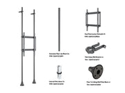Multibrackets MBFW2P1UPHD M Pro 3m Floor to Wall Mount For 65"-110" Screens | 7350105216022
