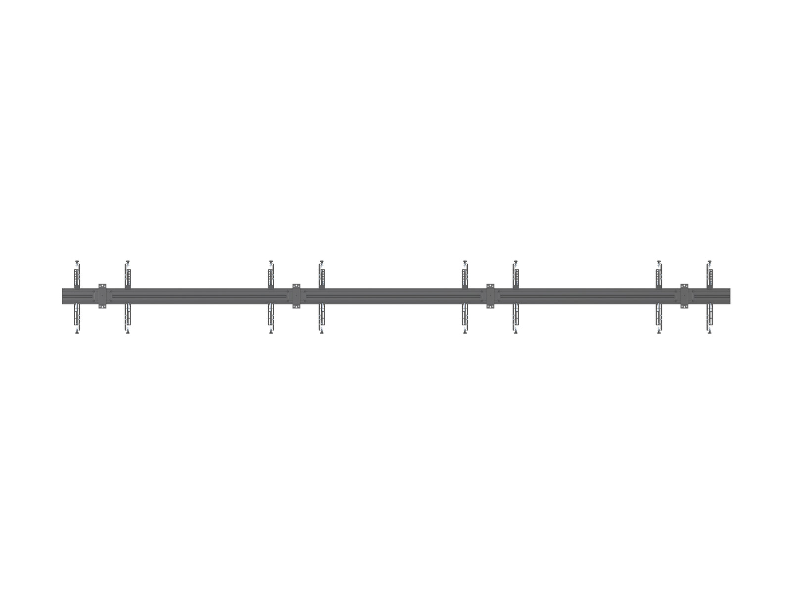 Multibrackets MBW4U M Pro 4-Screen Wall Mount – Black | 7350073730179 Wall Mount Bracket Multibrackets