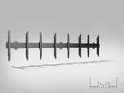 Multibrackets MBW4UP M Pro 4-Screen Wall Mount – Black | 7350073730186 Wall Mount Bracket Multibrackets
