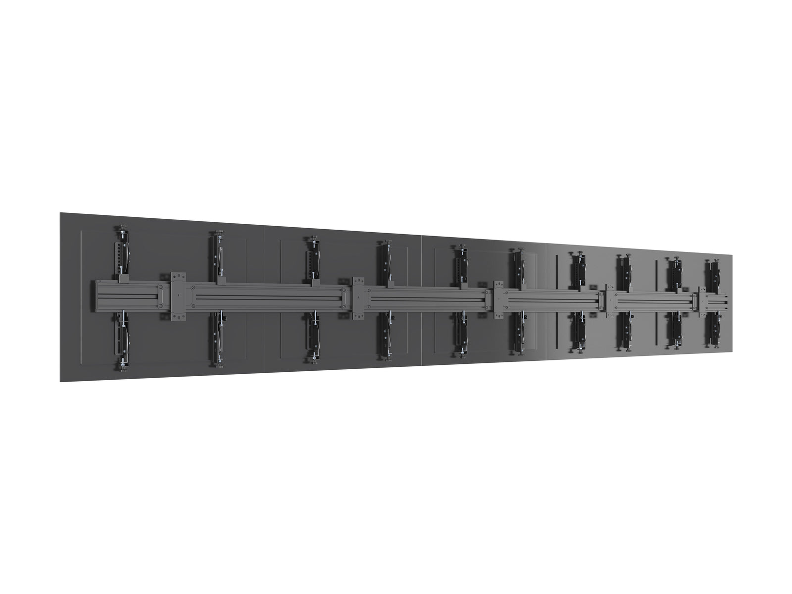 Multibrackets MBW5U M Pro 4-Screen Wall Mount – Black | 7350105219504 Wall Mount Bracket Multibrackets