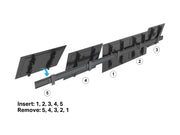 Multibrackets MBW5U M Pro 4-Screen Wall Mount – Black | 7350105219504 Wall Mount Bracket Multibrackets