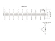 Multibrackets MBW5U M Pro 4-Screen Wall Mount – Black | 7350105219504 Wall Mount Bracket Multibrackets