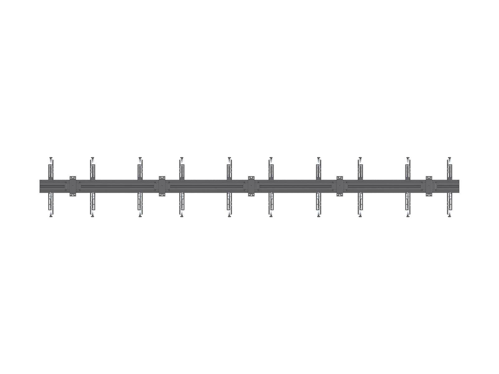 Multibrackets MBW5U M Pro 4-Screen Wall Mount – Black | 7350105219504 Wall Mount Bracket Multibrackets