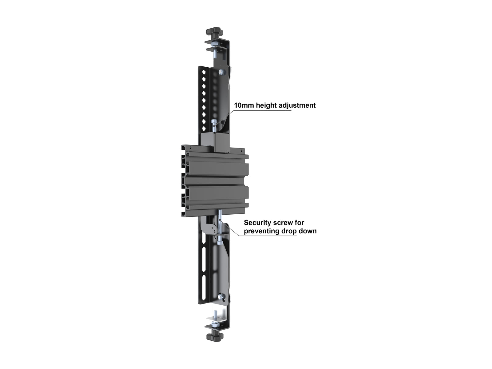 Multibrackets MBW5U M Pro 4-Screen Wall Mount – Black | 7350105219504 Wall Mount Bracket Multibrackets