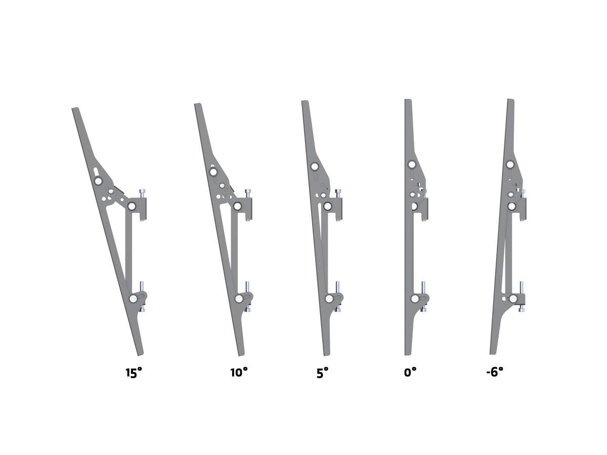 Multibrackets MBW5UP M Pro Tilt 5-Screen Portrait Wall Mount – Black | 7350105219160 Wall Mount Bracket Multibrackets