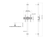 Multibrackets MBWW1U 3m Wall to Wall Mount For 40"-65" Screens | VESA 400x400 Wall Mount Bracket Multibrackets