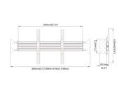 Multibrackets MBWW1U Wall to Wall Mount For 55" Screens | VESA 600x400 Wall Mount Bracket Multibrackets