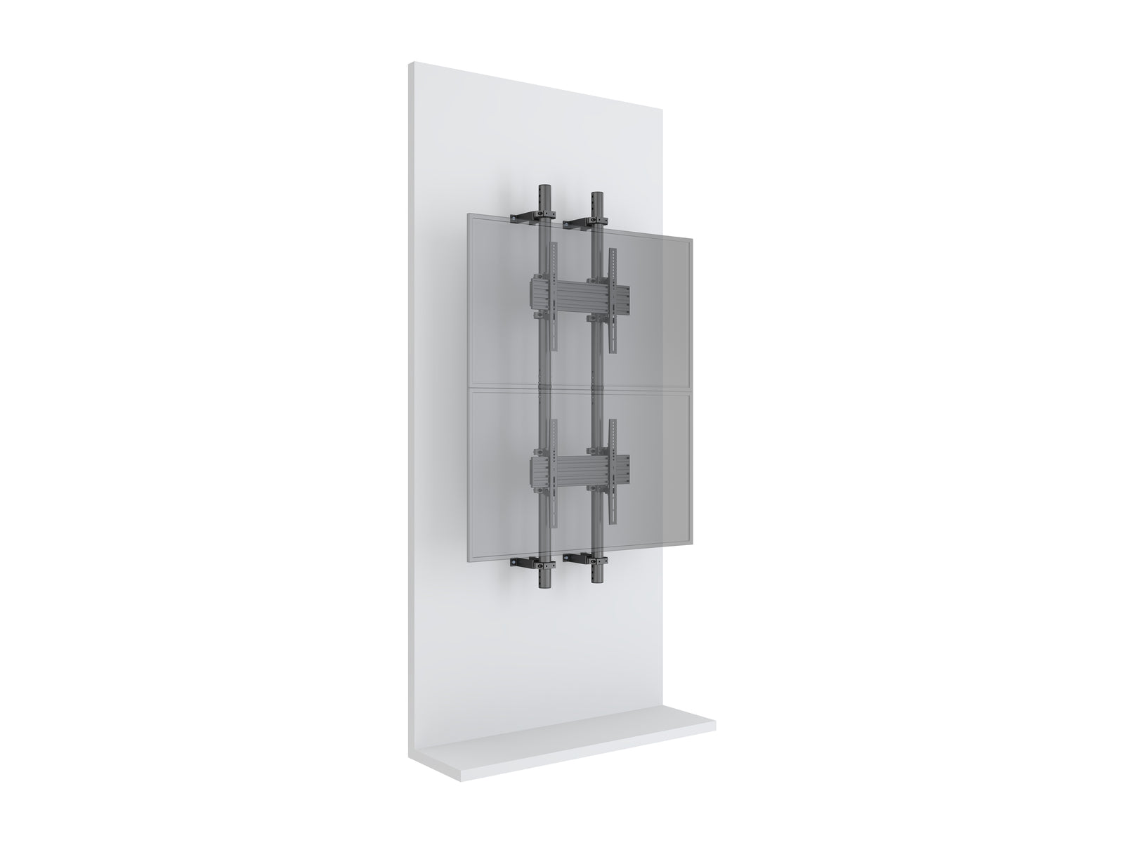 Multibrackets MBWW2U Dual Screen 2.3m Wall to Wall Mount For 40"-65" Screens | VESA 400x400 Wall Mount Bracket Multibrackets