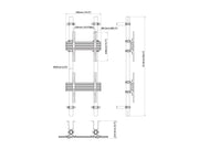 Multibrackets MBWW2U Dual Screen 2.3m Wall to Wall Mount For 40"-65" Screens | VESA 400x400 Wall Mount Bracket Multibrackets