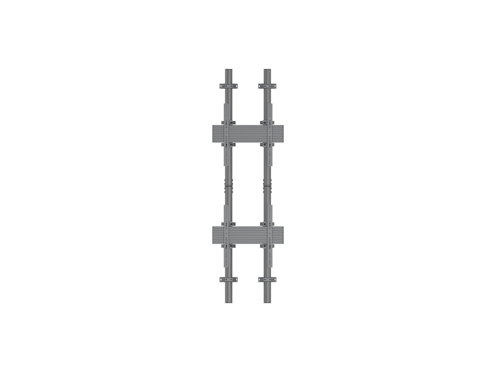 Multibrackets MBWW2U Dual Screen 2.3m Wall to Wall Mount For 40"-65" Screens | VESA 400x400 Wall Mount Bracket Multibrackets
