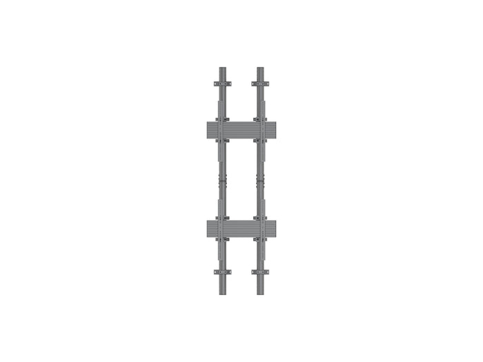 Multibrackets MBWW2U Dual Screen 2.3m Wall to Wall Mount For 40"-65" Screens | VESA 400x400 Wall Mount Bracket Multibrackets