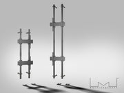 Multibrackets MBWW2U Dual Screen 3m Wall to Wall Mount For 40"-65" Screens | VESA 400x400 Wall Mount Bracket Multibrackets