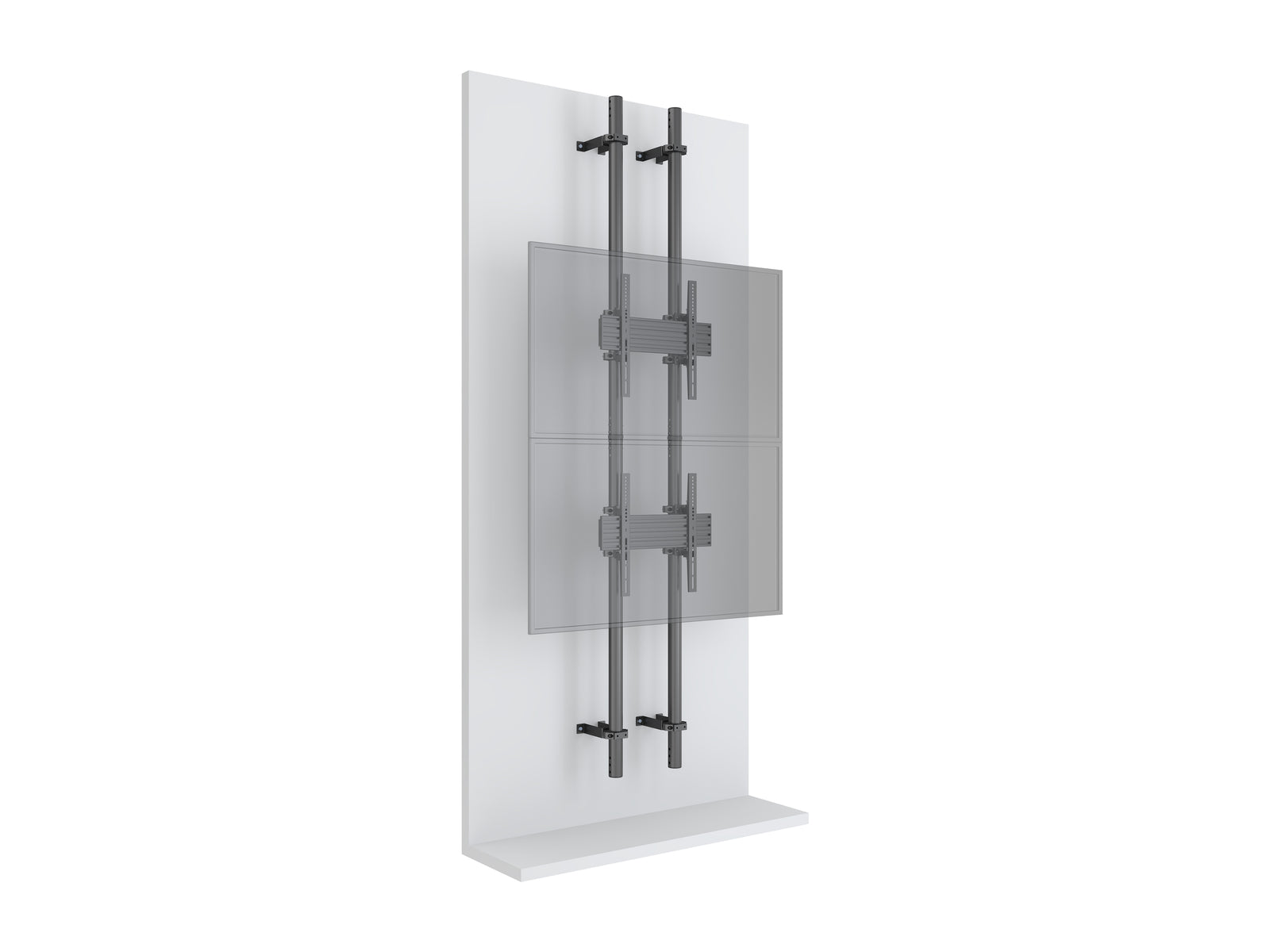 Multibrackets MBWW2U Dual Screen 3m Wall to Wall Mount For 40"-65" Screens | VESA 400x400 Wall Mount Bracket Multibrackets