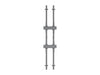 Multibrackets MBWW2U Dual Screen 3m Wall to Wall Mount For 40"-65" Screens | VESA 400x400 Wall Mount Bracket Multibrackets