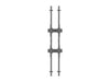 Multibrackets MBWW2U Dual Screen 3m Wall to Wall Mount For 40"-65" Screens | VESA 400x400 Wall Mount Bracket Multibrackets