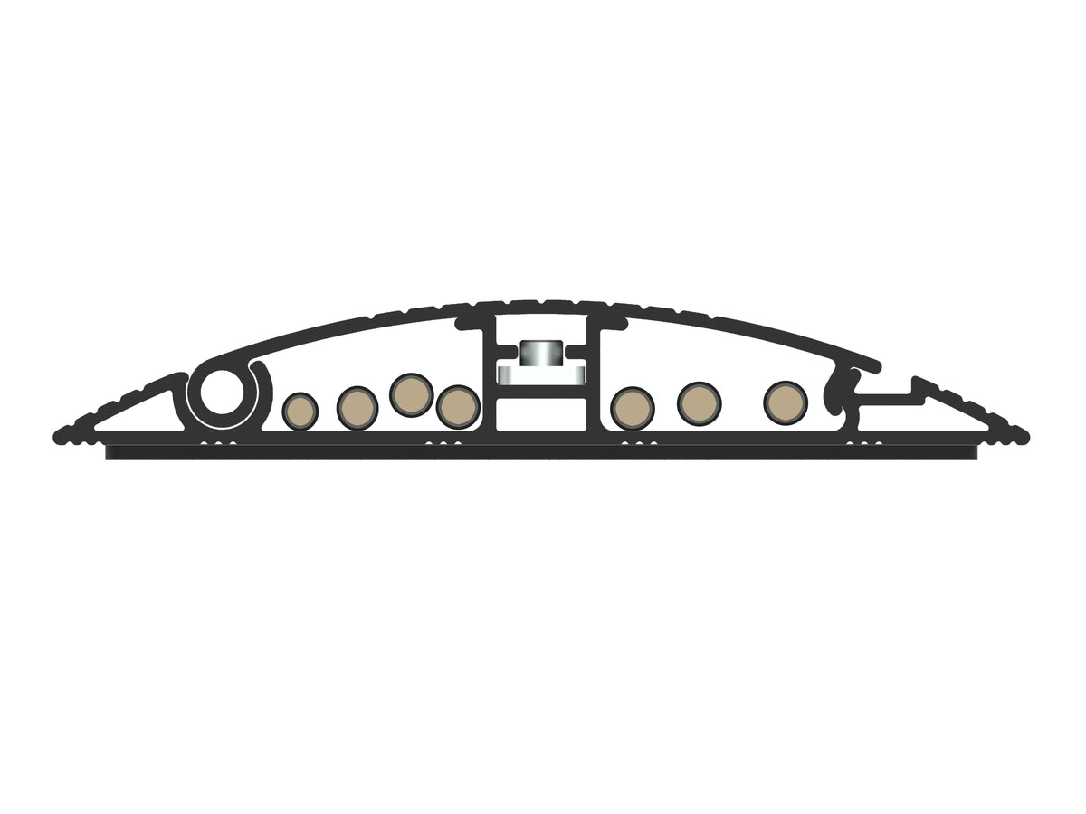 Multibrackets M Cable Cover Floor 1100mm 139mm - Black | 7350105215391