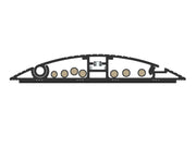 Multibrackets M Cable Cover Floor 1100mm 139mm - Black | 7350105215391