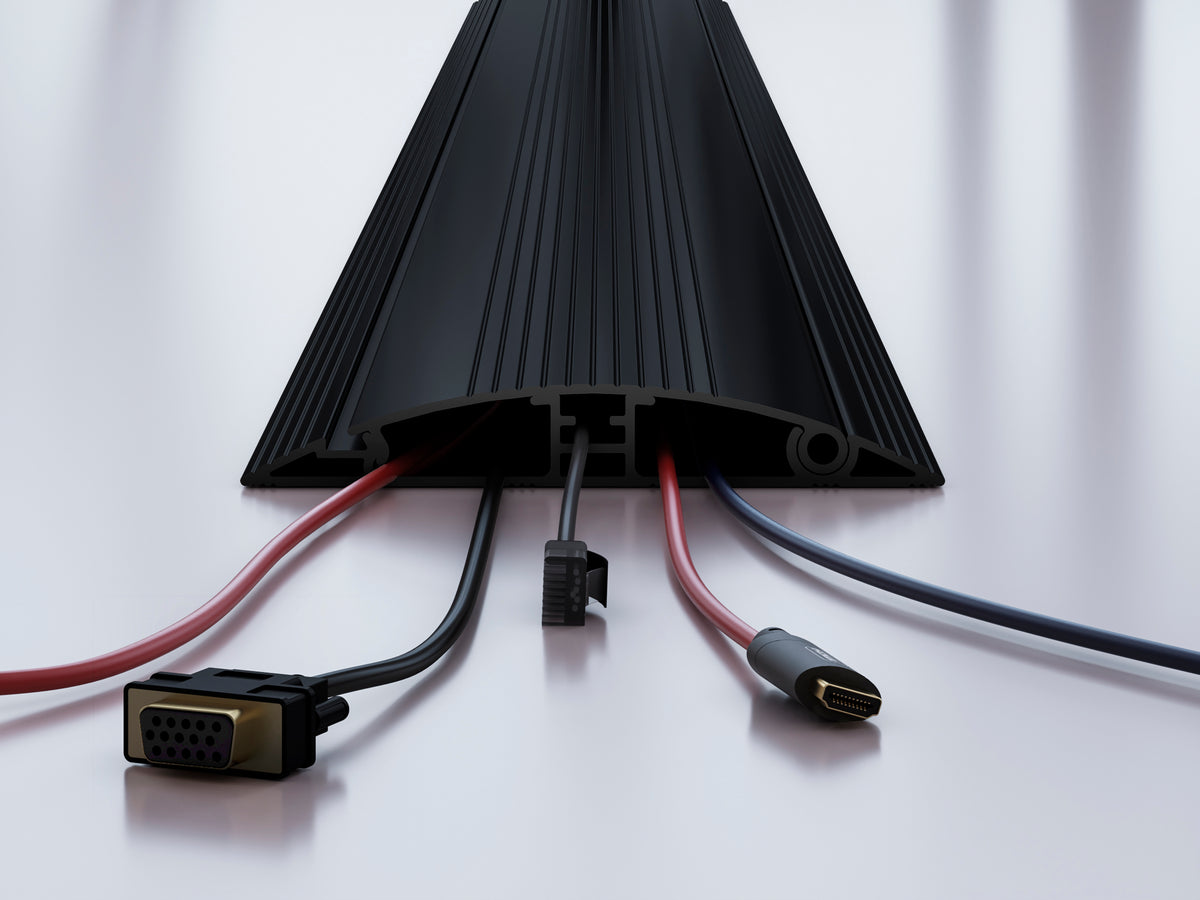 Multibrackets M Cable Cover Floor 1600mm 139mm - Black | 7350105215407