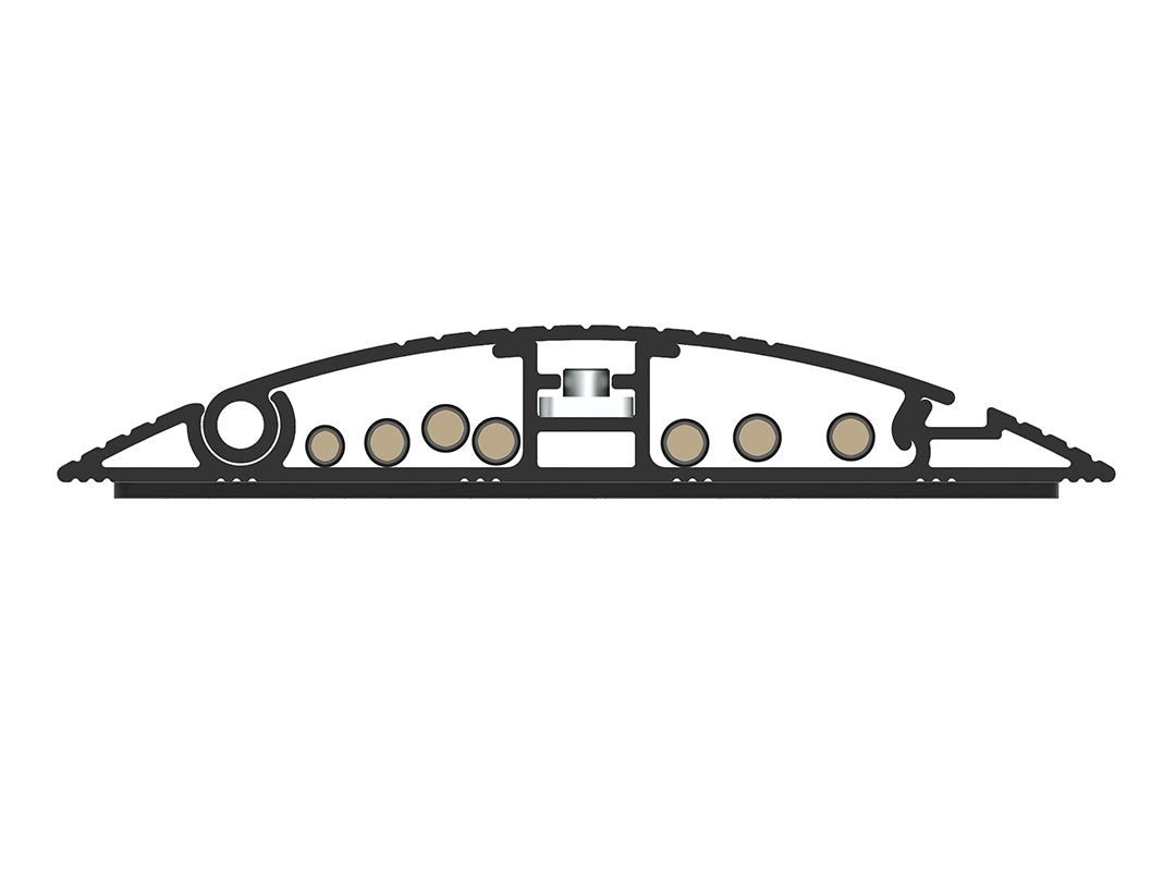 Multibrackets M Cable Cover Floor 750mm 139mm - Black | 7350105215384
