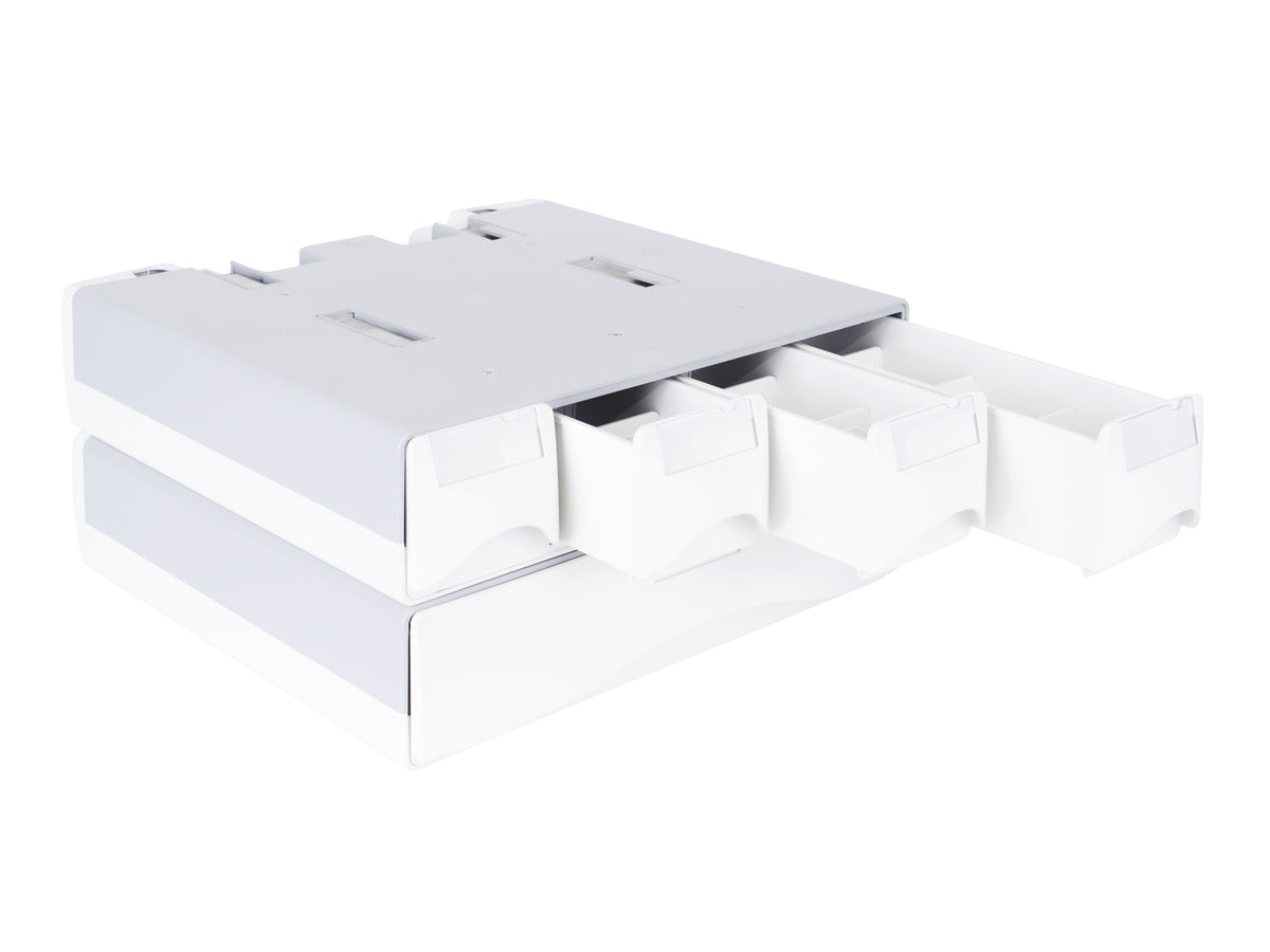 Multibrackets M Cart Drawer IIII 4-Compartment Lockable Storage for M Workstation Carts | 7350073734375 Mount Accessories Multibrackets