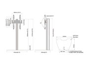 Multibrackets M Column Pro 120 Digital Signage Floor Stand - VESA 400x400 | 7340234816729 Floor Stand Multibrackets