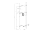 Multibrackets M Counterbalanced Floor to Wall Support 125kg – Black | 7350073738205