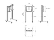 Multibrackets M Counterbalanced Mobile Floor Stand HD for 55"-110" Screens | 7350073737758