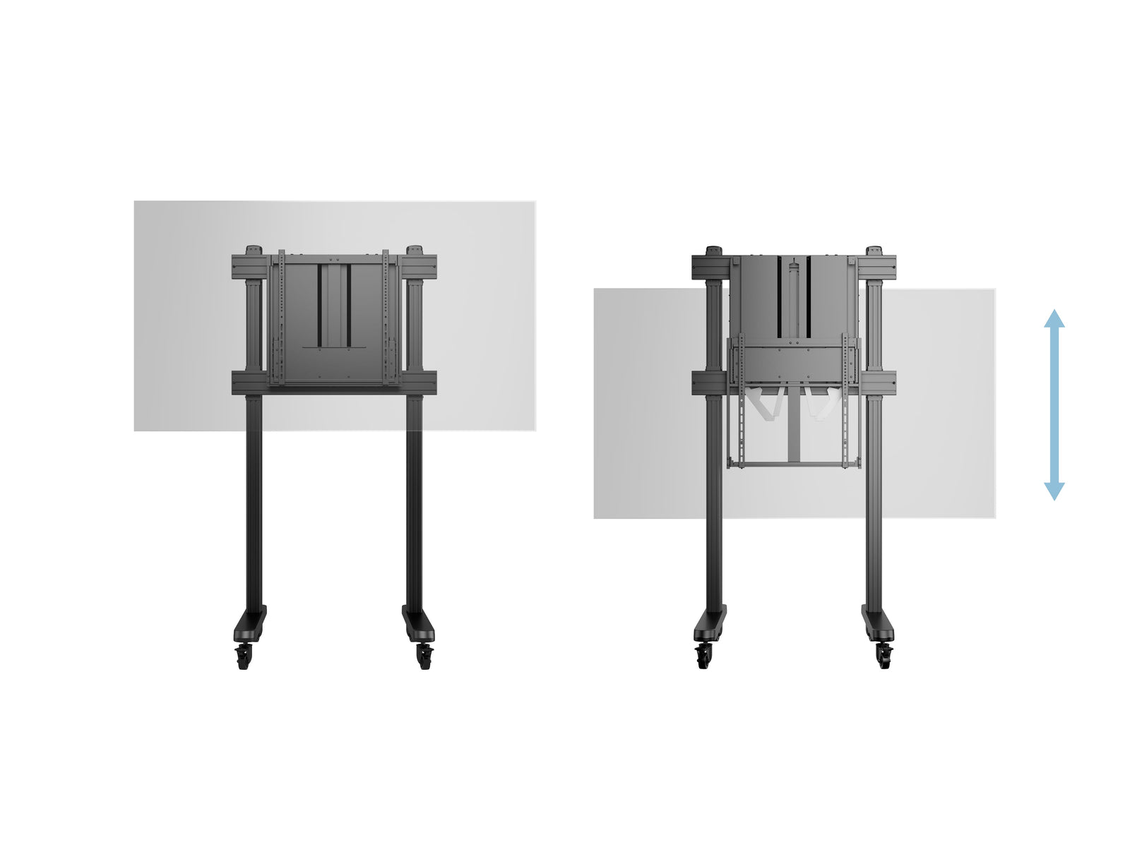 Multibrackets M Counterbalanced Mobile Floor Stand for 55"-86" Screens | 7350073737741