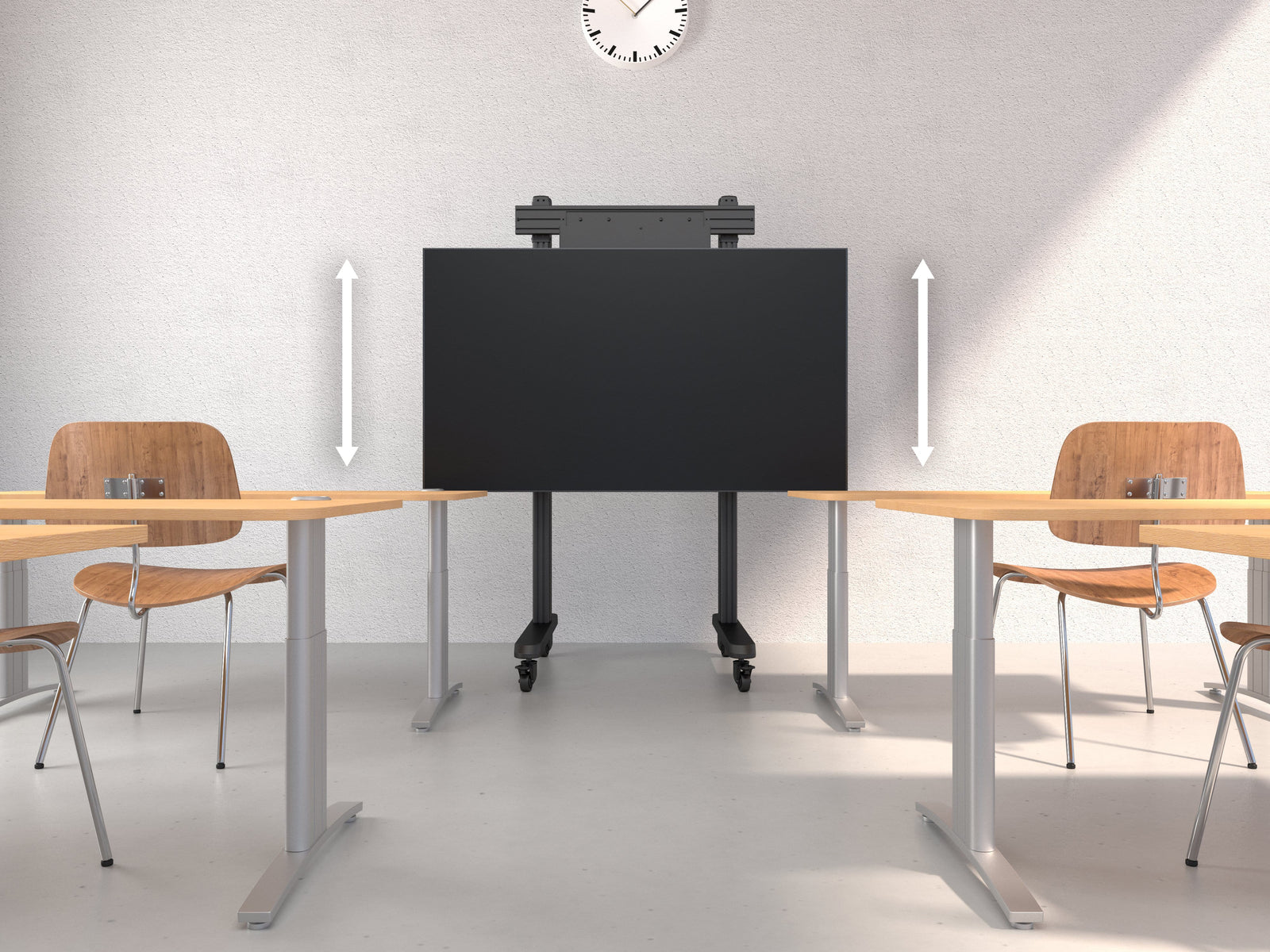 Multibrackets M Counterbalanced Mobile Floor Stand for 55"-86" Screens | 7350073737741