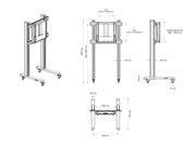 Multibrackets M Counterbalanced Mobile Floor Stand for 55"-86" Screens | 7350073737741