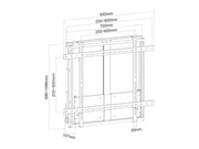 Multibrackets M Counterbalanced Wall Mount HD for 75"-90" Screens – Black | 7350073737772 Wall Mount Bracket Multibrackets