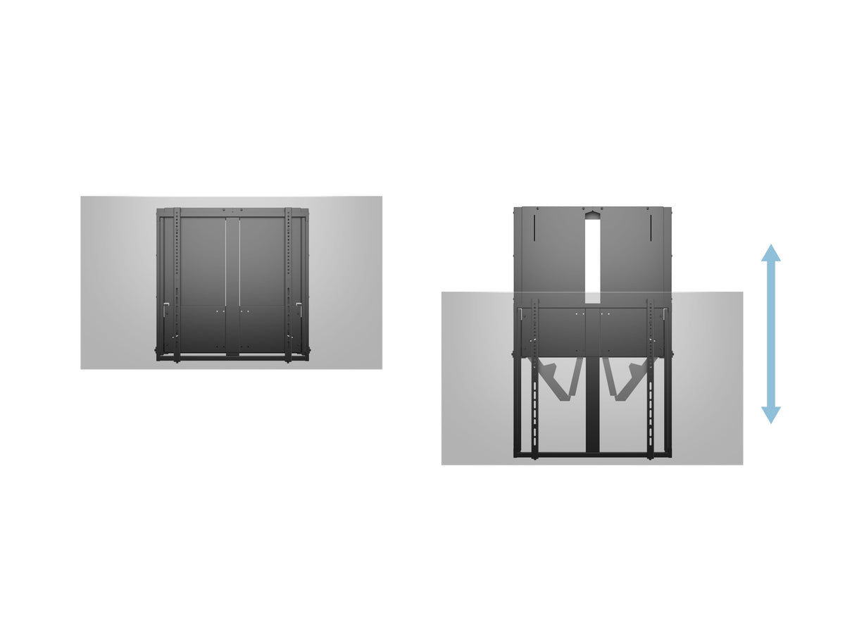 Multibrackets M Counterbalanced Wall Mount for 37"-65" Screens – Black | 7350105210228 Wall Mount Bracket Multibrackets