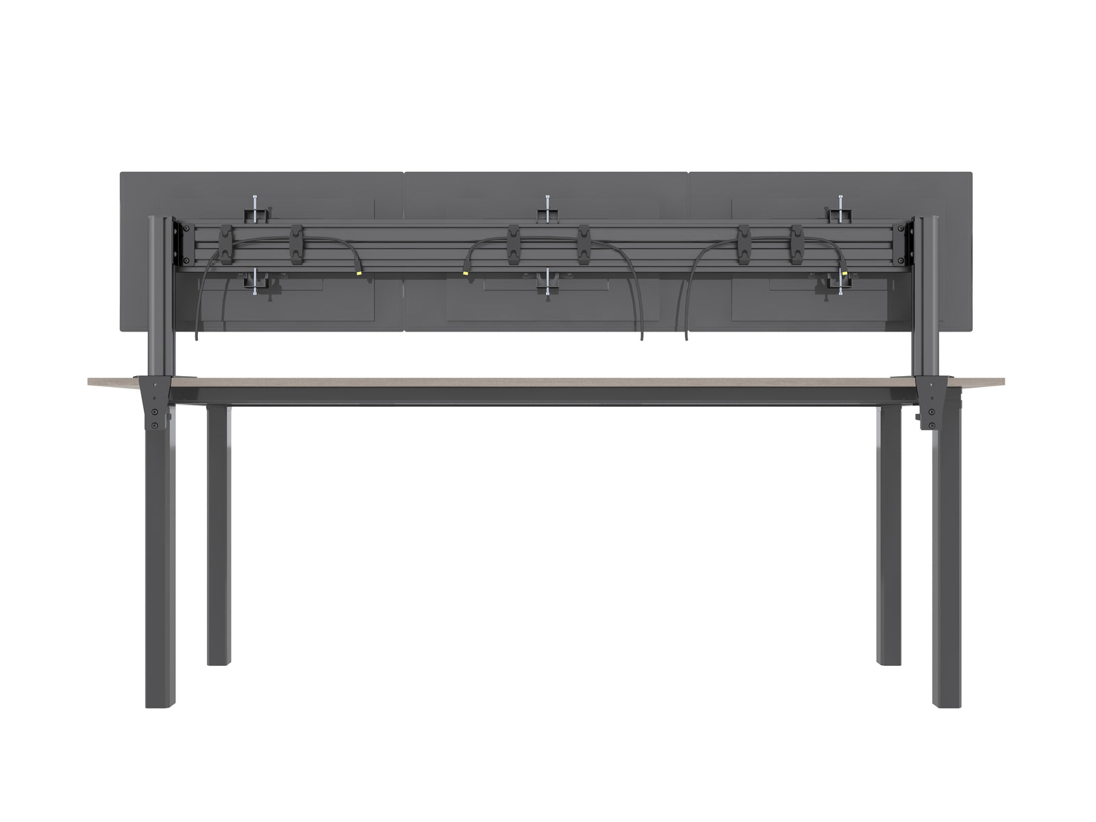 Multibrackets M Deskmount Column Pro 3x1 Triple Monitor Mount | 7350105215957