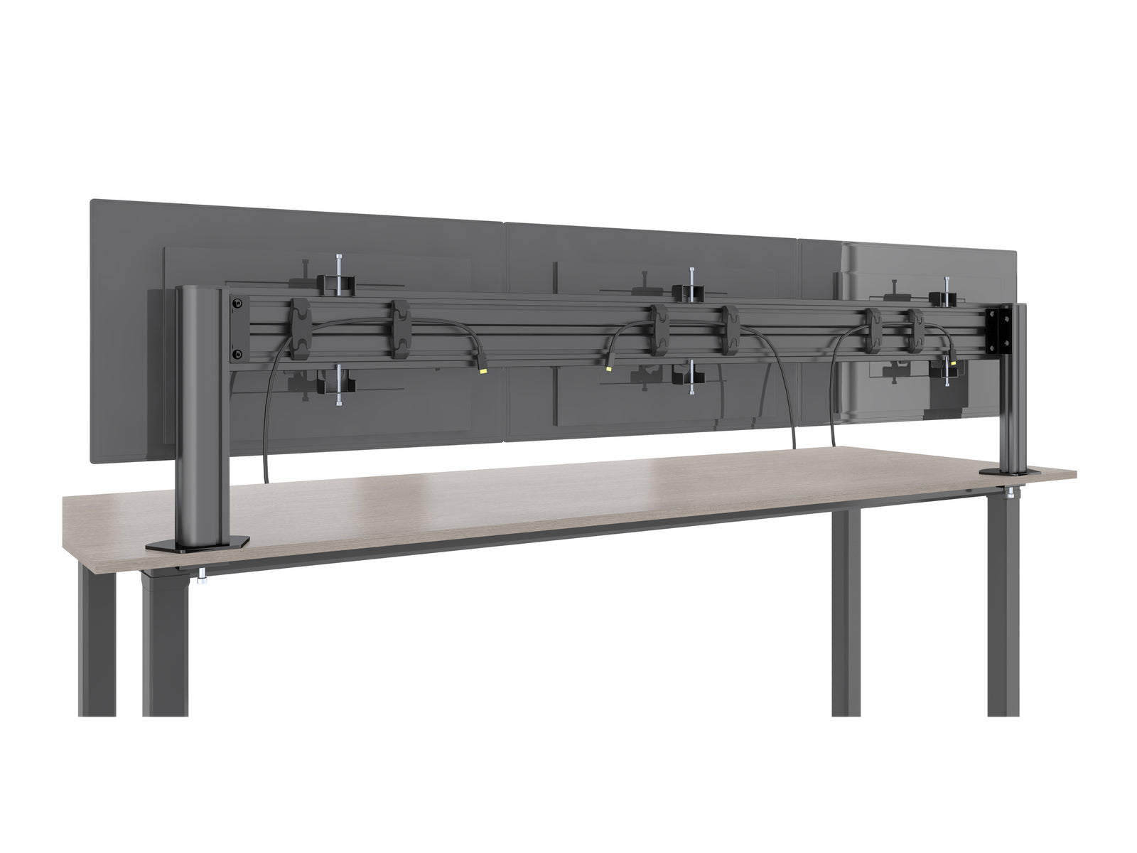 Multibrackets M Deskmount Column Pro 3x1 Triple Monitor Mount | 7350105215957