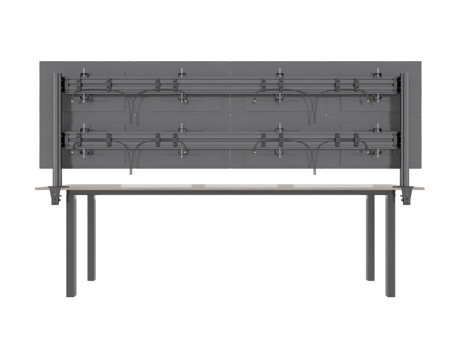 Multibrackets M Deskmount Column Pro 4x2 8-Monitor Mount for 15"–32" Screens | 7350105215964