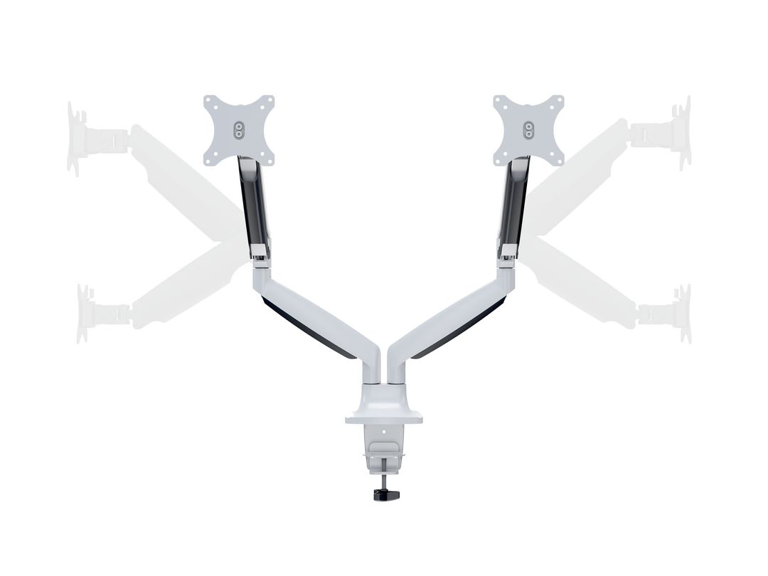 Multibrackets M Deskmount Gas Spring Dual Monitor Arm for 15"–27" Monitors | 7350073737086