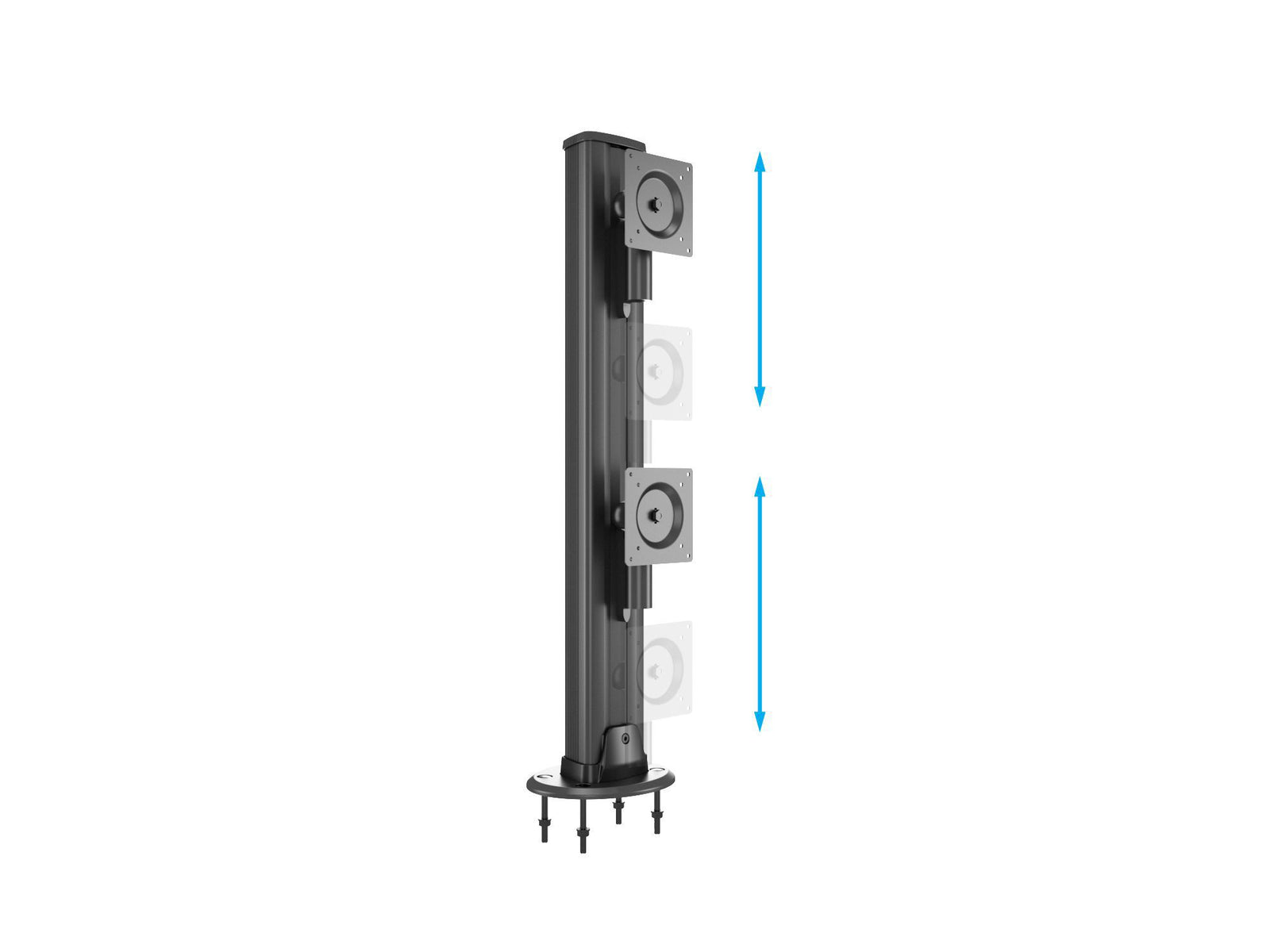 Multibrackets M Deskmount HD Grommet Base for Dual 32"-50" Monitors Up to 24kg | 7350105210563 Mount Accessories Multibrackets