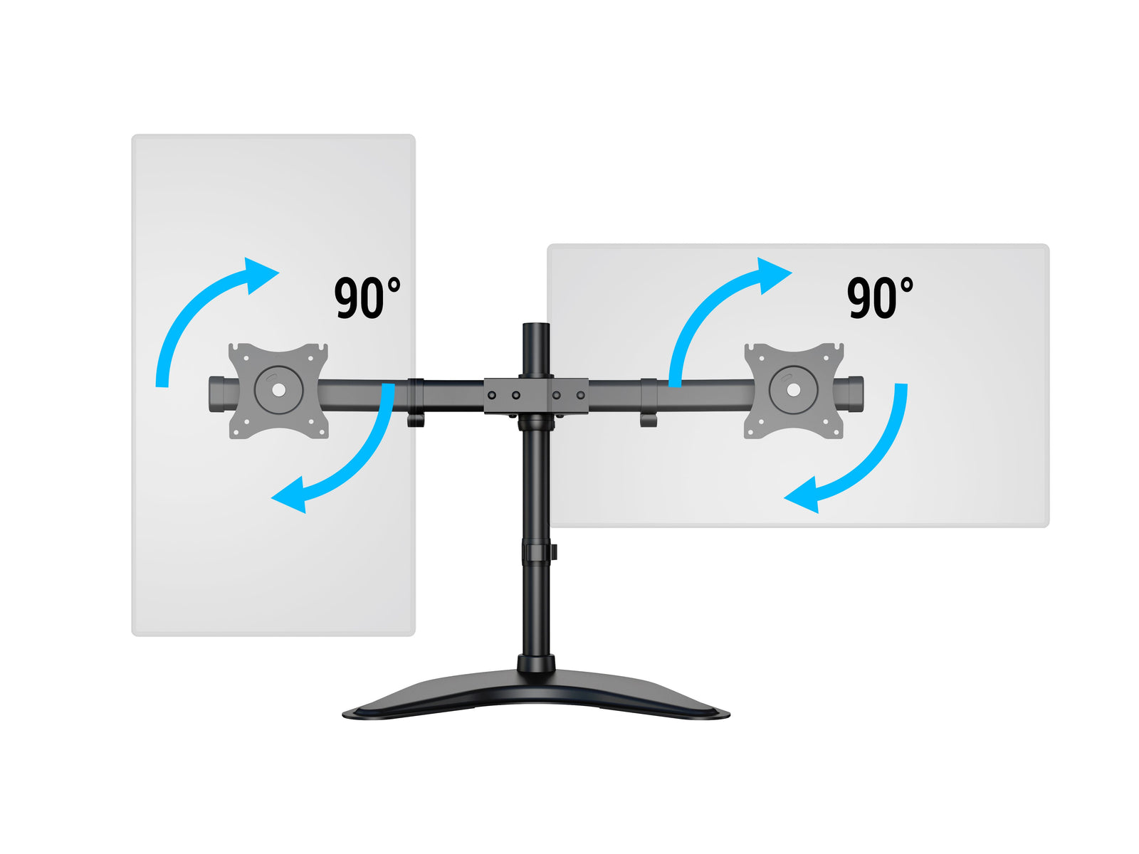 Multibrackets M Deskstand Basic Dual Monitor Stand for 15"–27" Monitors | 7350073733330
