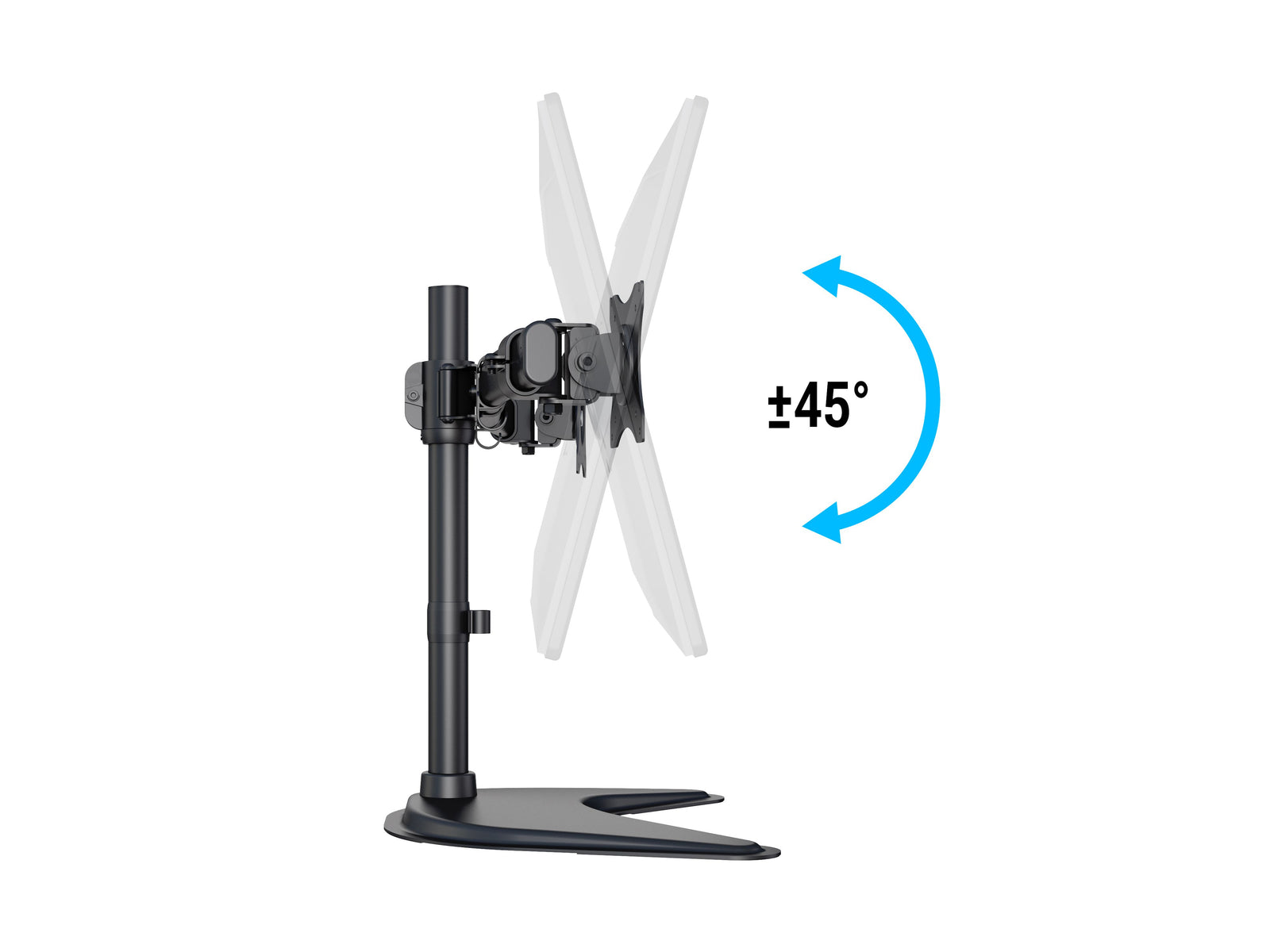 Multibrackets M Deskstand Basic Dual Monitor Stand for 15"–27" Monitors | 7350073733330