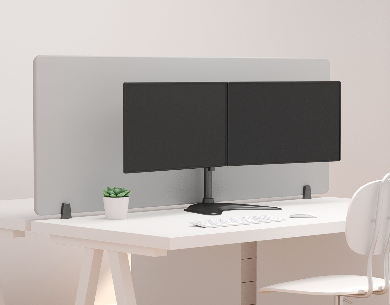 Multibrackets M Deskstand Basic Dual Monitor Stand for 15"–27" Monitors | 7350073733330