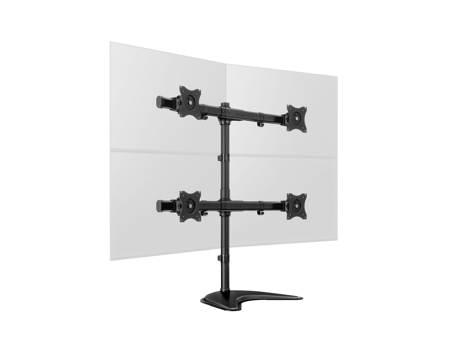 Multibrackets M Deskstand Basic Quad Monitor Stand for 15"–27" Monitors | 7350073733347