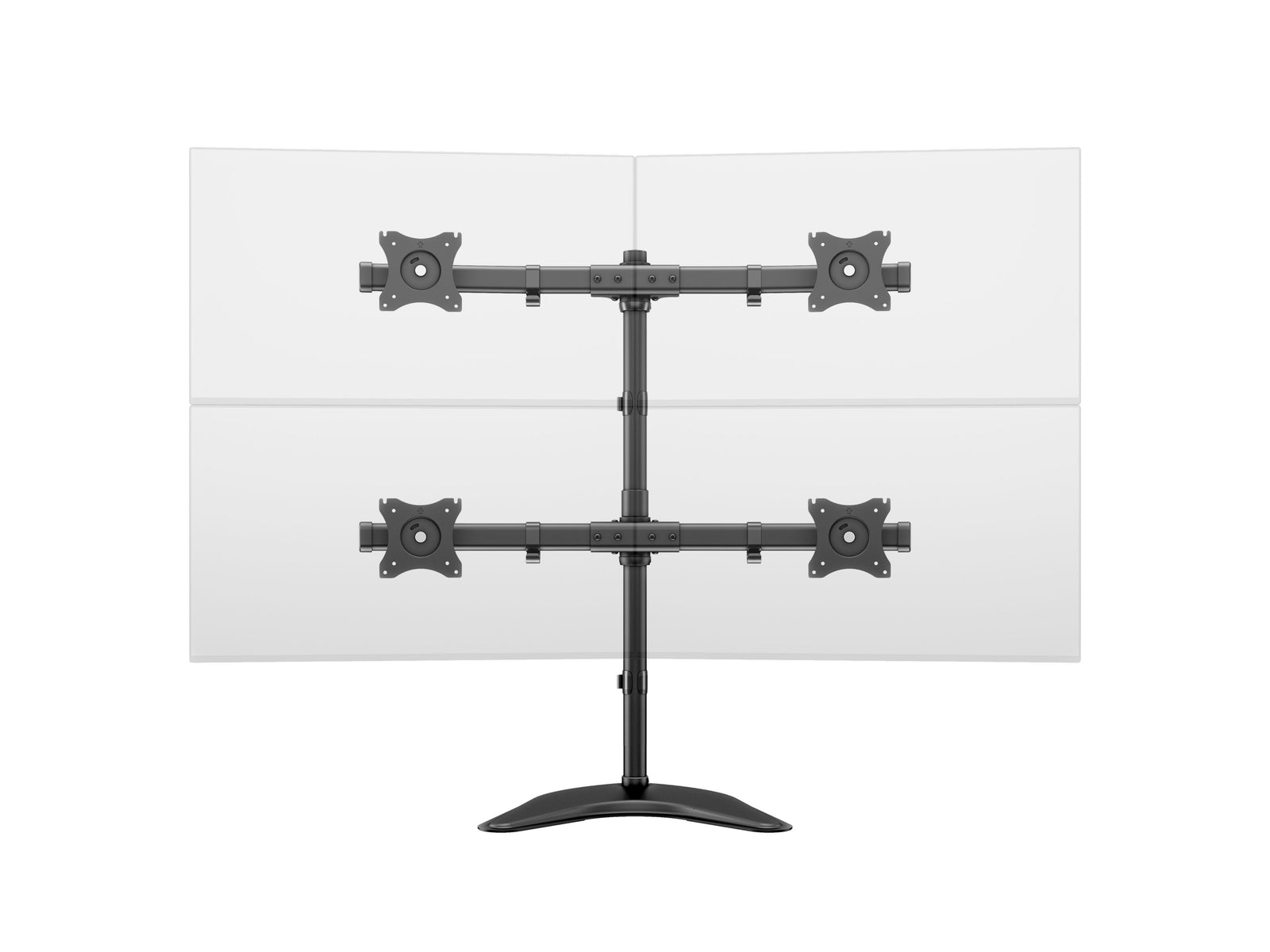 Multibrackets M Deskstand Basic Quad Monitor Stand for 15"–27" Monitors | 7350073733347