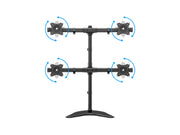 Multibrackets M Deskstand Basic Quad Monitor Stand for 15"–27" Monitors | 7350073733347