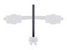 Multibrackets M Desktopmount 46cm Height Extension Pipe for Monitor Stands | 7350022737440