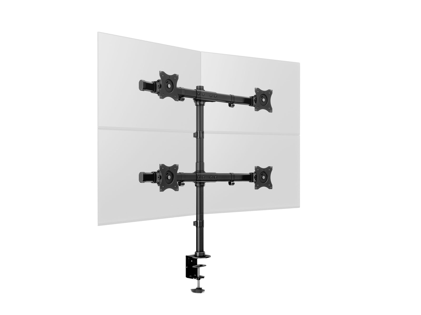 Multibrackets M Desktopmount Basic Quad Monitor Mount for 15"–27" Monitors | 7350073733316